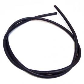Шнурок кожаный гладкий черный Ф=2,5 мм, 70 см